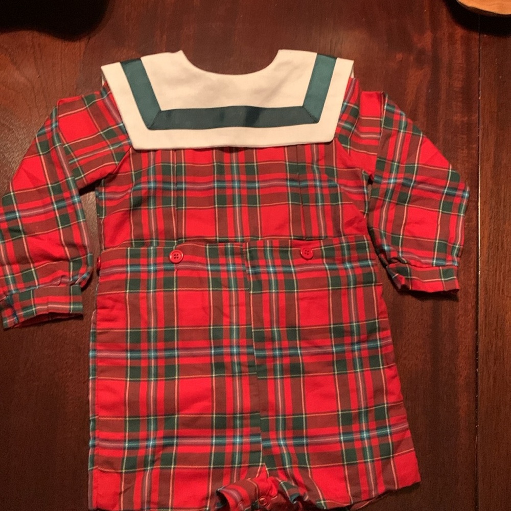 Lynley Designs Christmas Plaid Short set